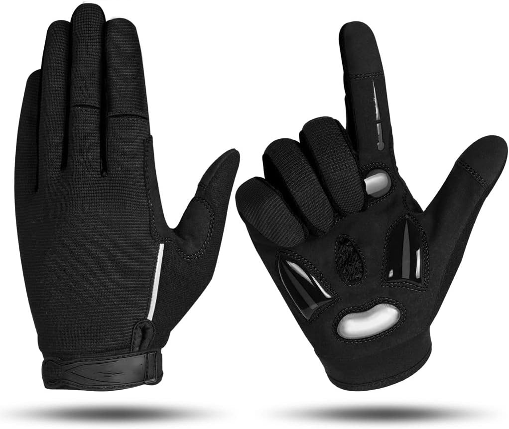 Cycling Gloves Full Finger Winter Cycling Gloves Padded Touch Screen Gloves Workout Gloves