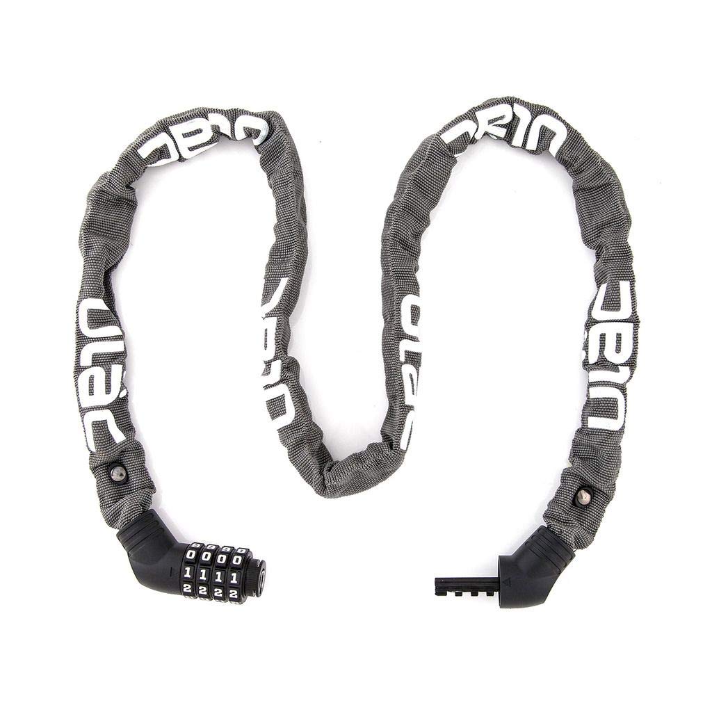 Antivol Vélo Sécurité Trottinette Moto Fermeture à Combinaison Réinitialisable Chaîne 5mm Acier Revêtement Nylon 100cm Léger Transportable Anti-Vol Moderne Résistant Urbain Pratique