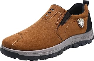 MEIYOUMK - Zapato de seguridad para hombre, ligera, nueva y casual, de gamuza de color puro, para hombres, primavera y otoño, zapatos para hombre, verano, zapatillas de running para hombre