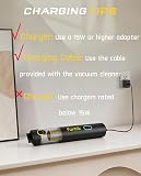 Fanttik Slim V8 Apex Car Vacuum, 4-in-1 Portable Mini Cordless Handheld Vacuum with 19000pa Suction Power, Type-C Charge, 2 Suction Modes, for Car, Office Desk, Keyboards (Black) - 3
