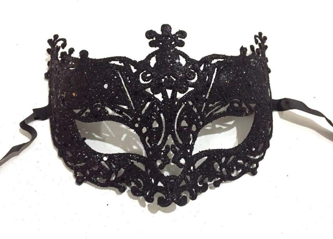 - Wanna Party Fashionable Glitter Fashion Eye Mask - Black