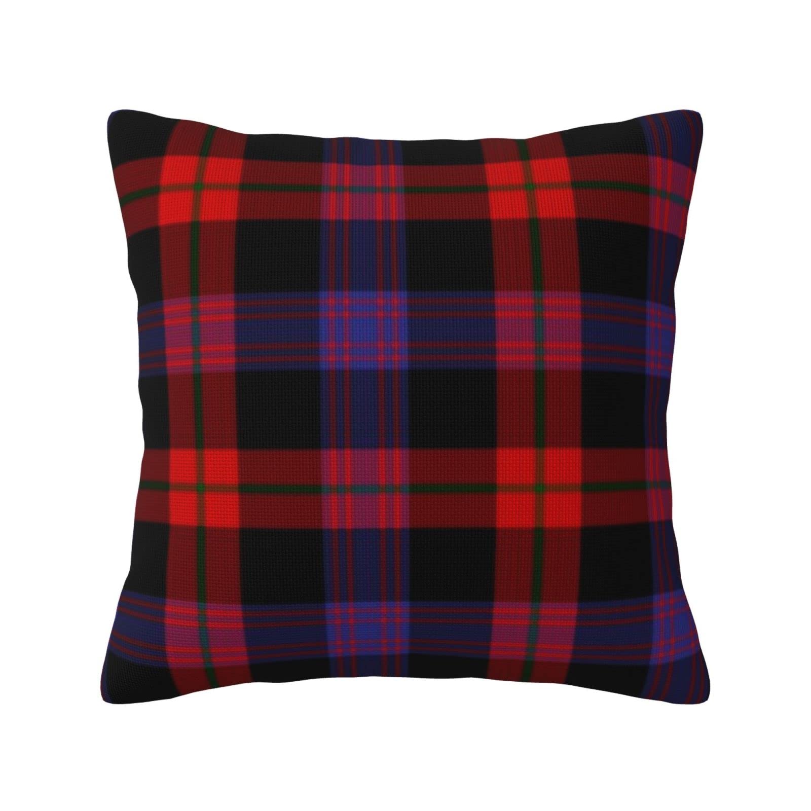 Yingd #207 Cushion Cover Clan Broun Clan Brown Classic European Tartan Linen 45X45cm