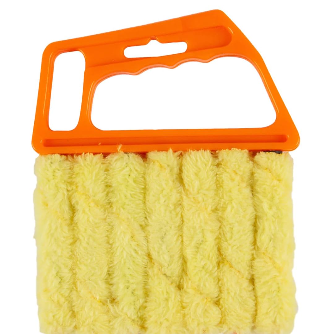 Sotl Orange Sotl® 7-Brush Venetian Blind Cleaner Durable Plastic Slat Duster For Window Blinds, Shades & Air Vents