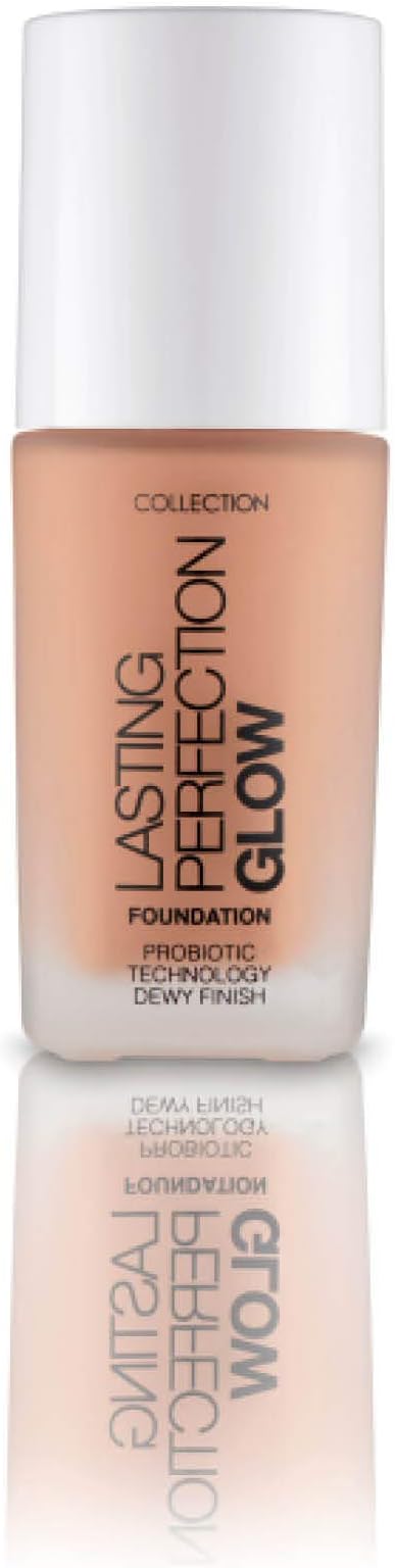 Collection Cosmetics Lasting Perfection Glow Foundation, Medium to Full Coverage, 27ml, Maple
