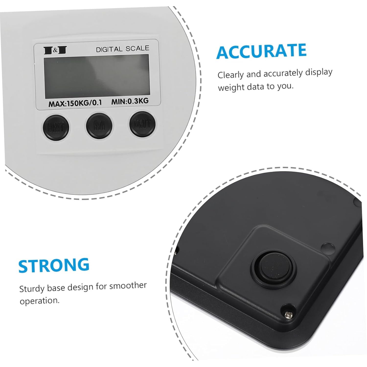 Electronic Scale with Digital Display for Pets and Newborns Multi-Function Design for Accurate Weighing Maximum Capacity No Battery Required