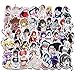 Changskj Adesivo per Auto Valigia Portatile Auto 100pcs Anime Hentai Pinup Ragazza di Coniglietto Waifu autoadesivi della Decalcomania