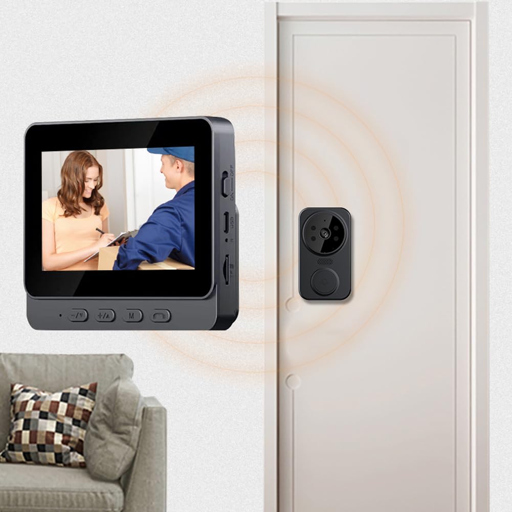 Smart Wireless Video Türklingel Kamera IR Nachtsicht Digital Türspion WiFi 800mAh Tür Zwei Gegensprechanlage