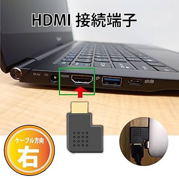 ✨【右2個】HDMI 右向き 変換 アダプタ L型 端子 延長 直角 コネクタ 楽天市場】90度 右方向 HDMI 方向変換アダプタ オス-メス L字 L