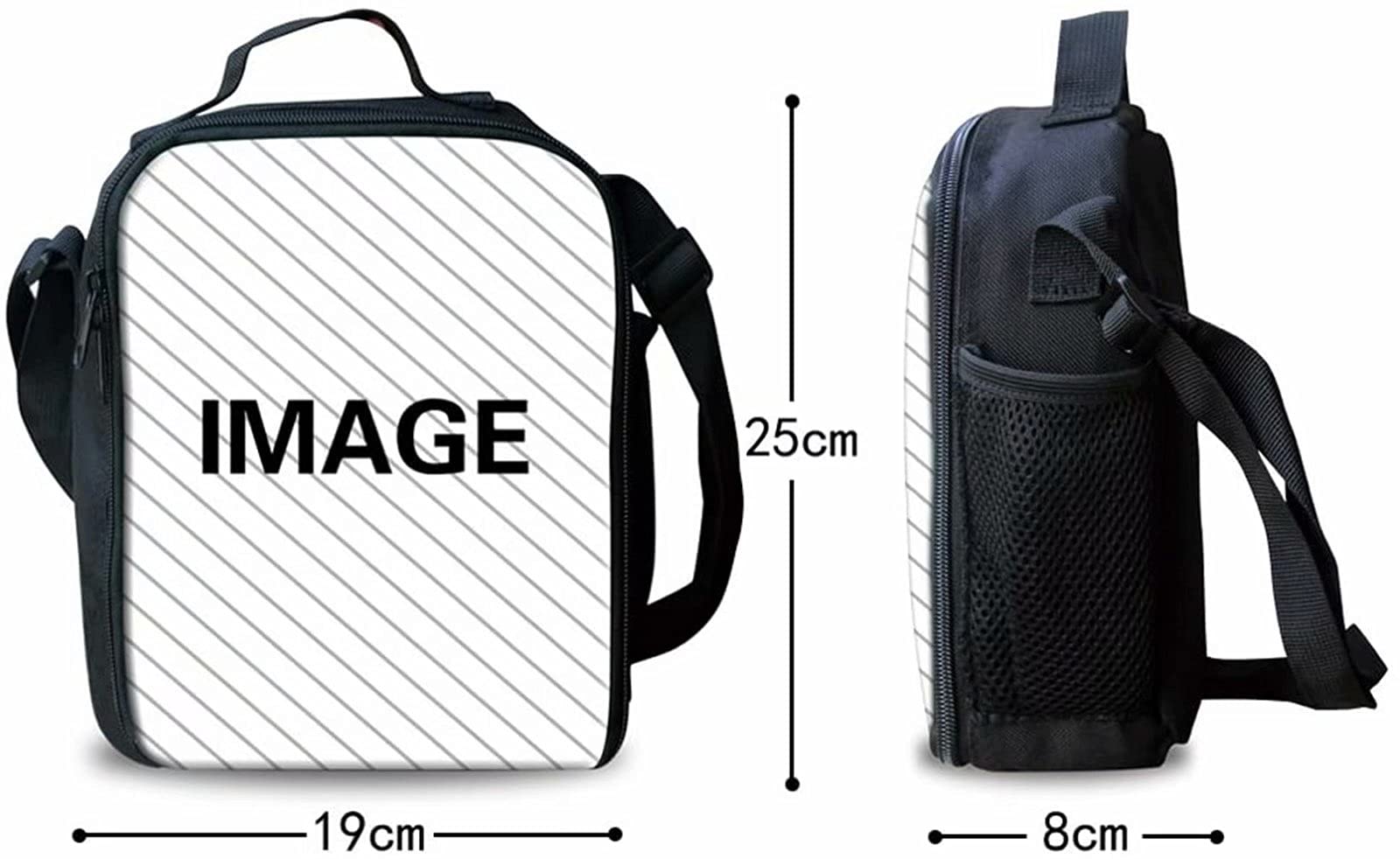 Mochila escolar Satchel 3 Set Large Cool para niños Niños Niños Mochila informal de viaje personalizada + Estuche para lápices + Bolsa de almuerzo, Galaxy Horse, Mochila para niños