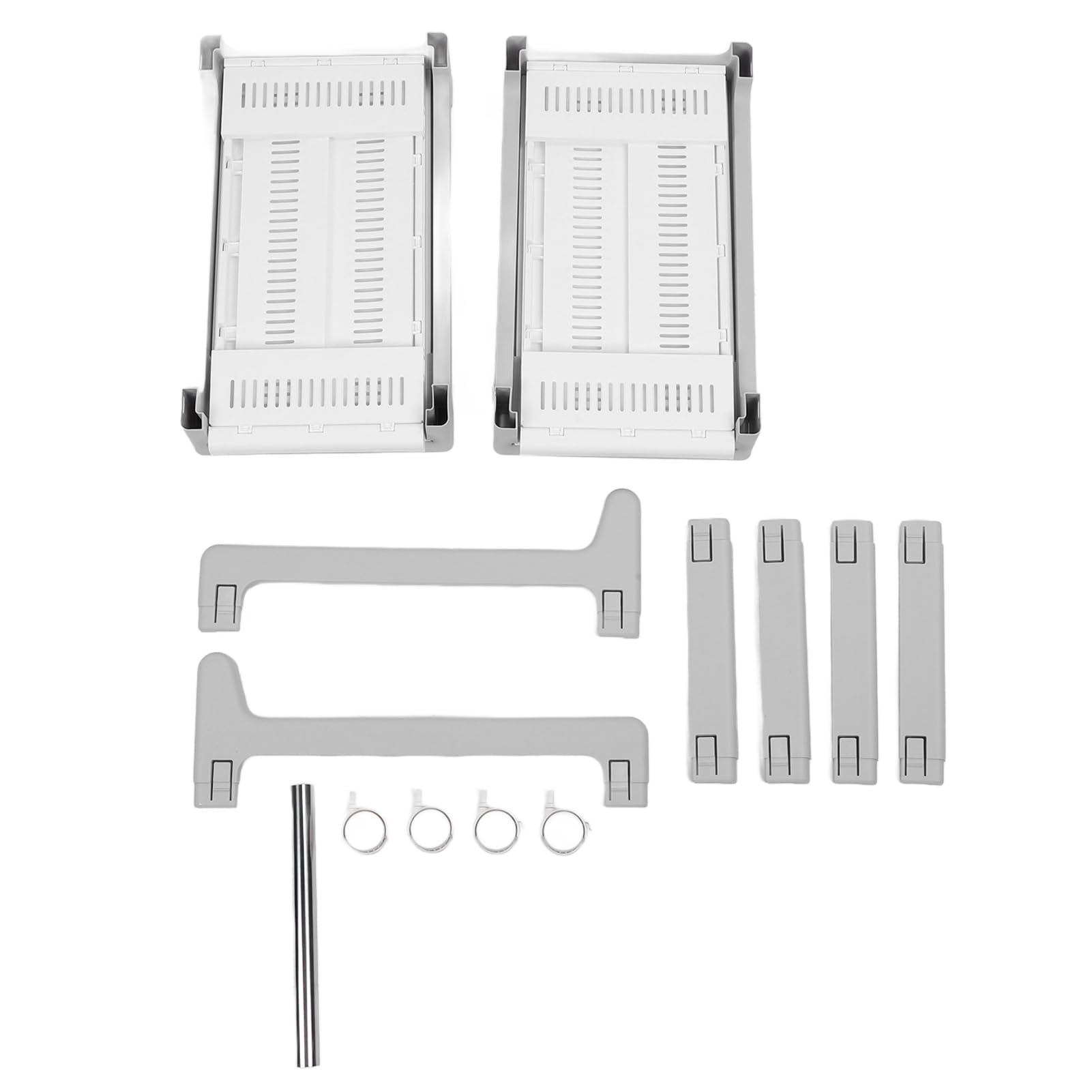 Carrello Multiuso a 3 Ripiani con Cestelli Scorrevoli, per | Carrello portaoggetti da multifunzionale con ruote per soggiorno, camera da letto, bagno, garage
