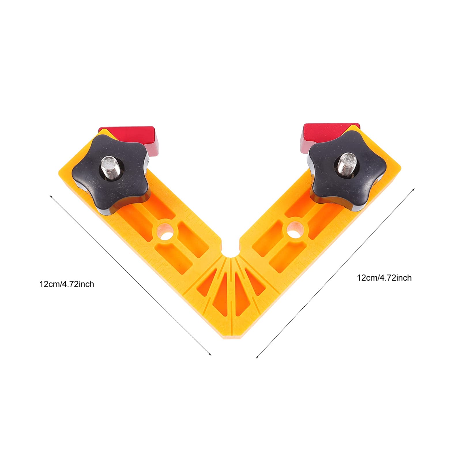 Mipcase Professional Carpenter Measurement Tool Set of 2 Right Angle Clamps Square Ruler for Woodworking DIY