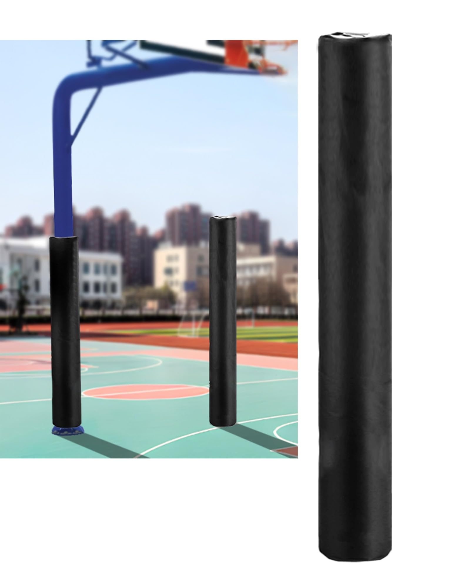 Genérico Protector Universal for Postes de canastas de Baloncesto y Entrenamiento de MMA, Funda Protectora contra Impactos en 4 Lados, Almohadilla de Seguridad for Exteriores Apta