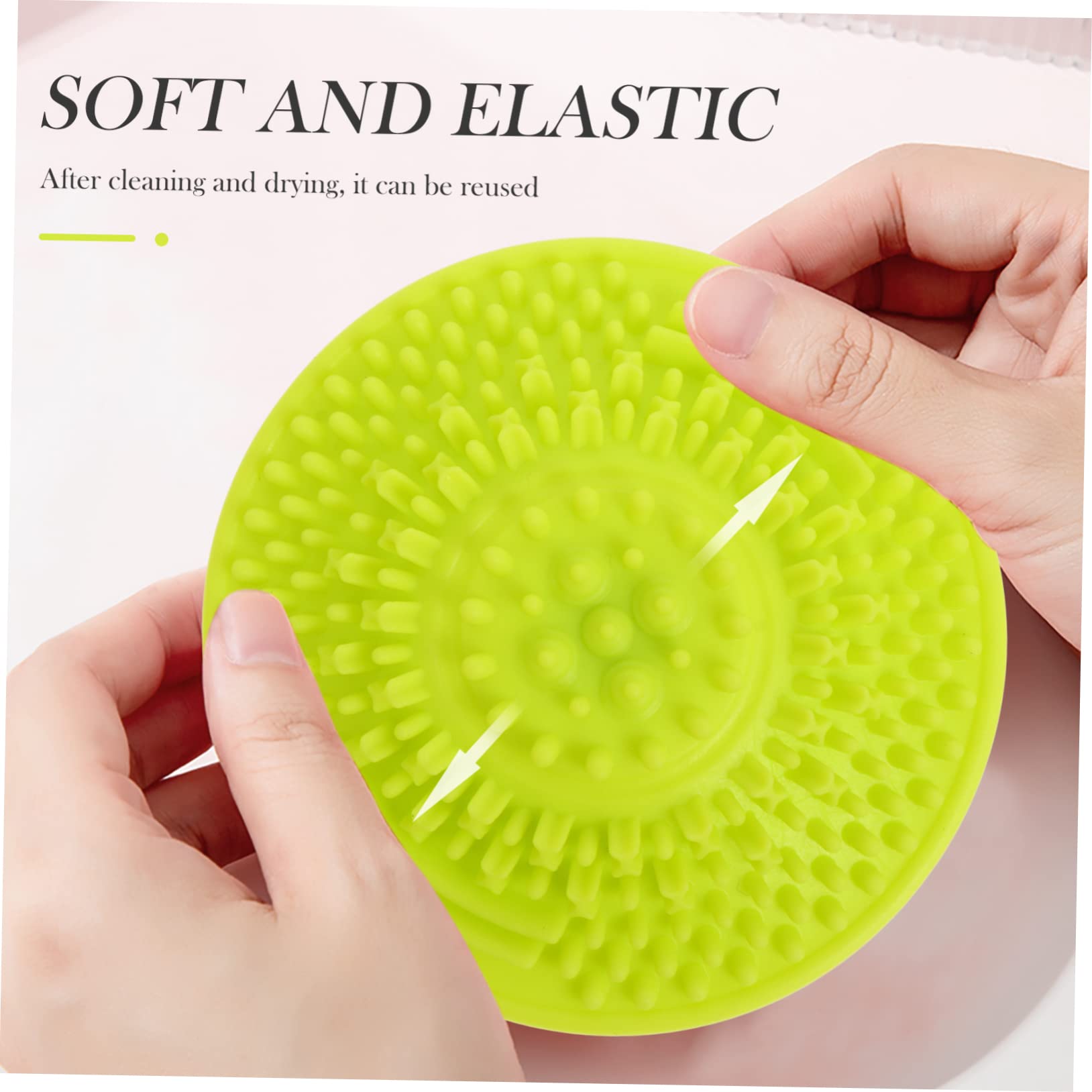 Ipetboom 12pezzi Tappetino Per La Spazzole Silicone Accessori Per Portatili e Pratici Per Viaggi e Domestico