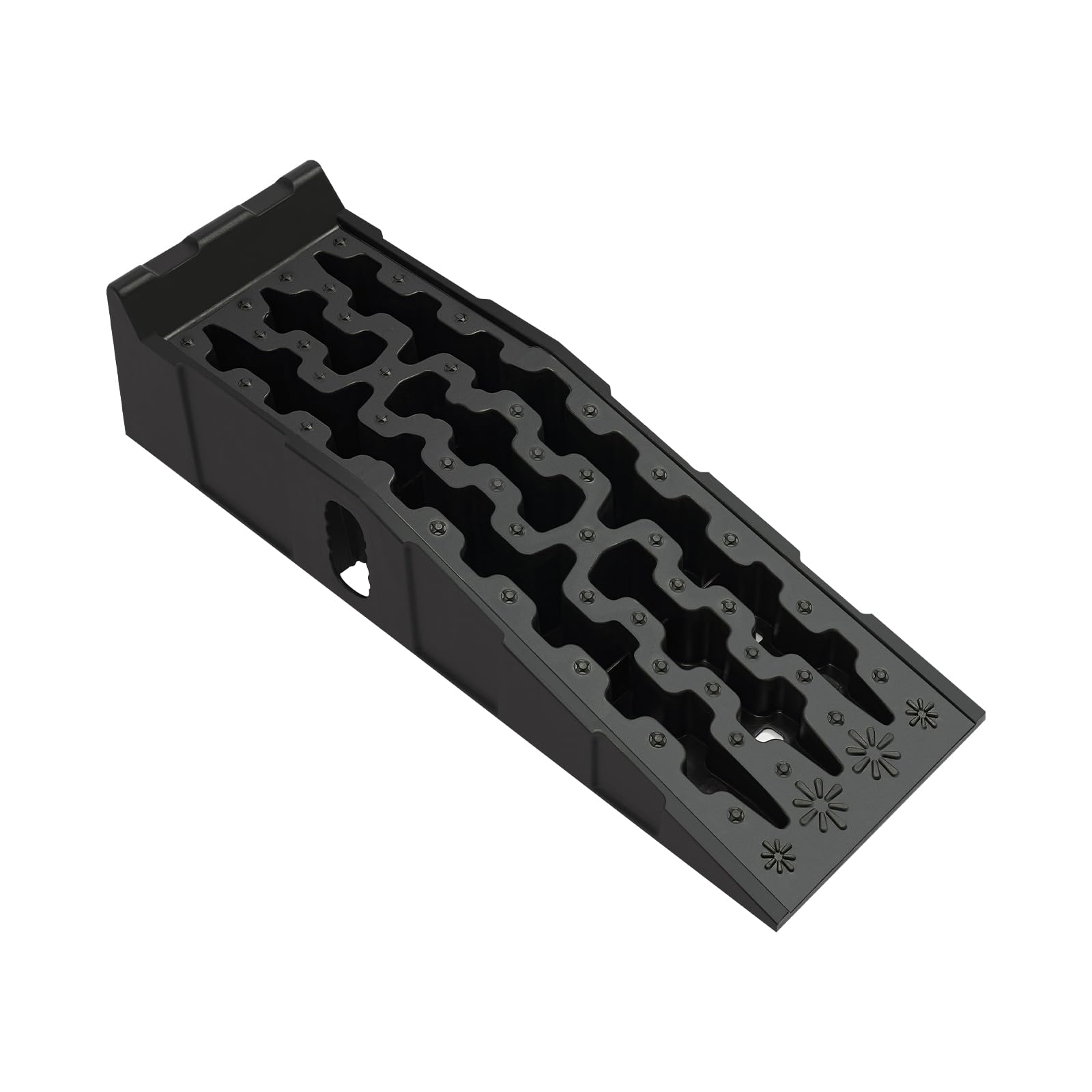 2er Set Auffahrrampen, Auffahrkeile, Levelling Ramp Set – 7,26T Hochbelastbar, 17x24,5cm, Für Pkw/Wohnmobil/Anhänger in Garage & Werkstatt, Alternative Zum Wagenheber