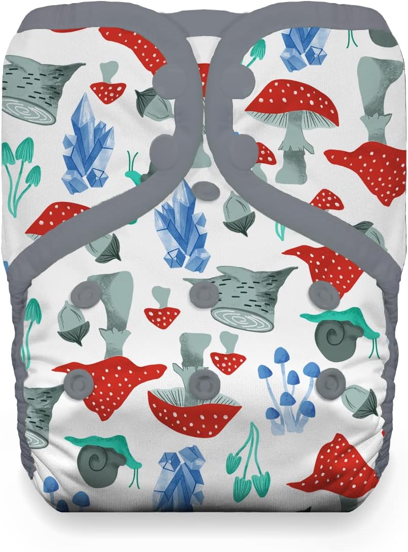 Thirsties One Size Pocket Reusable Cloth Diaper, Snap Closure, Forest Frolic