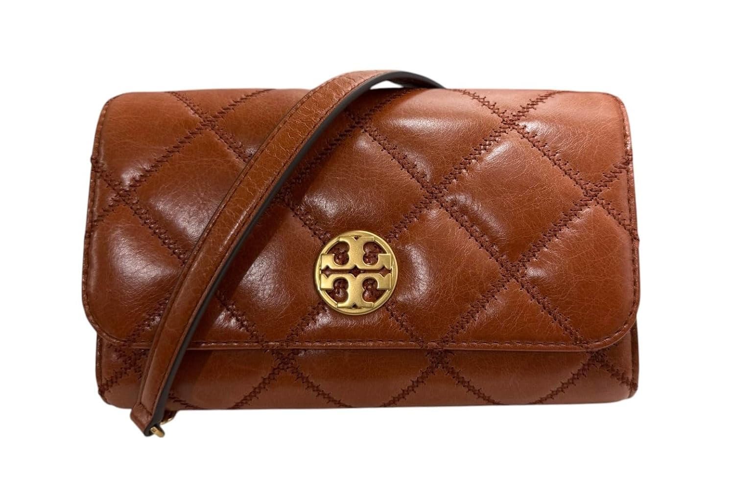 Amazon.com: Tory Burch Women's Willa Glazed Chain Wallet