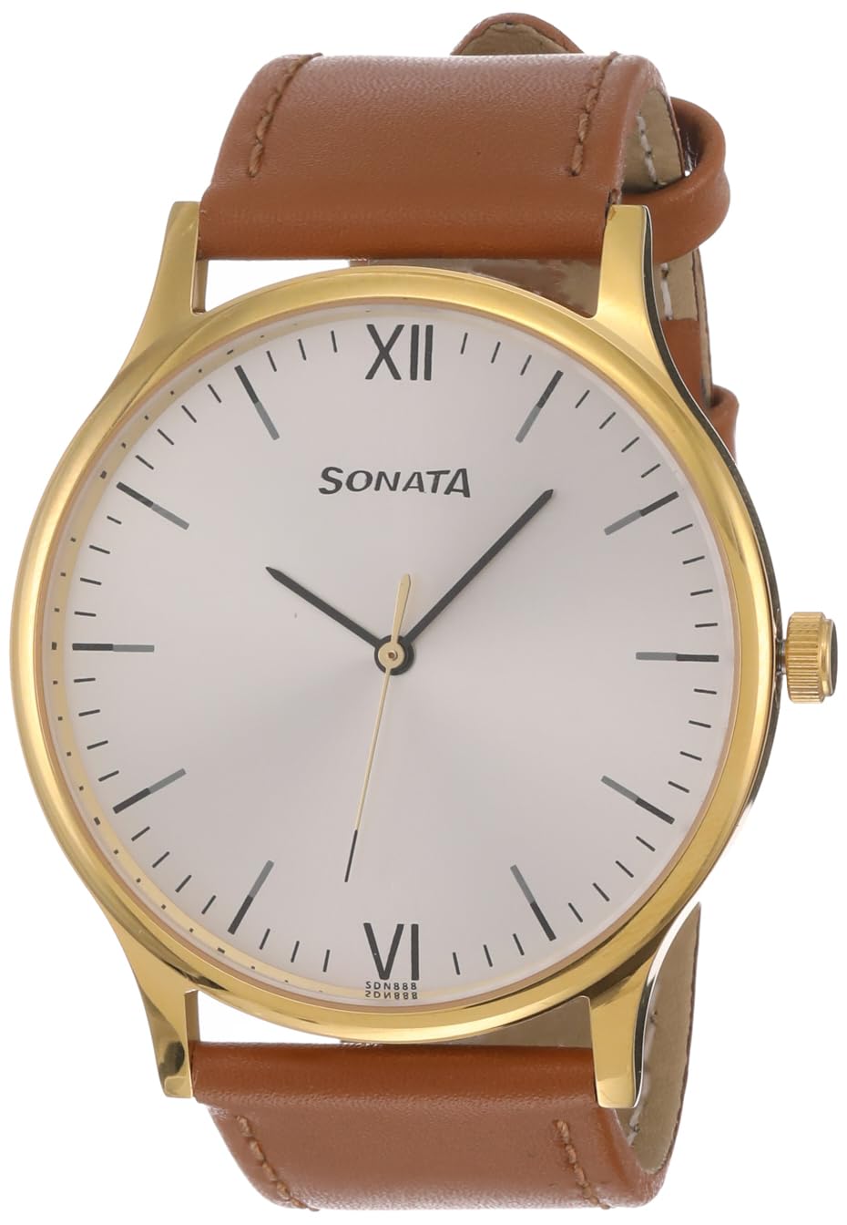 Fastrack Men Leather Sonata Silver Dial Analog Watch -77105Yl02, Band Color-Brown (B0C5N2C4MG) Amazon Price History, Amazon Price Tracker