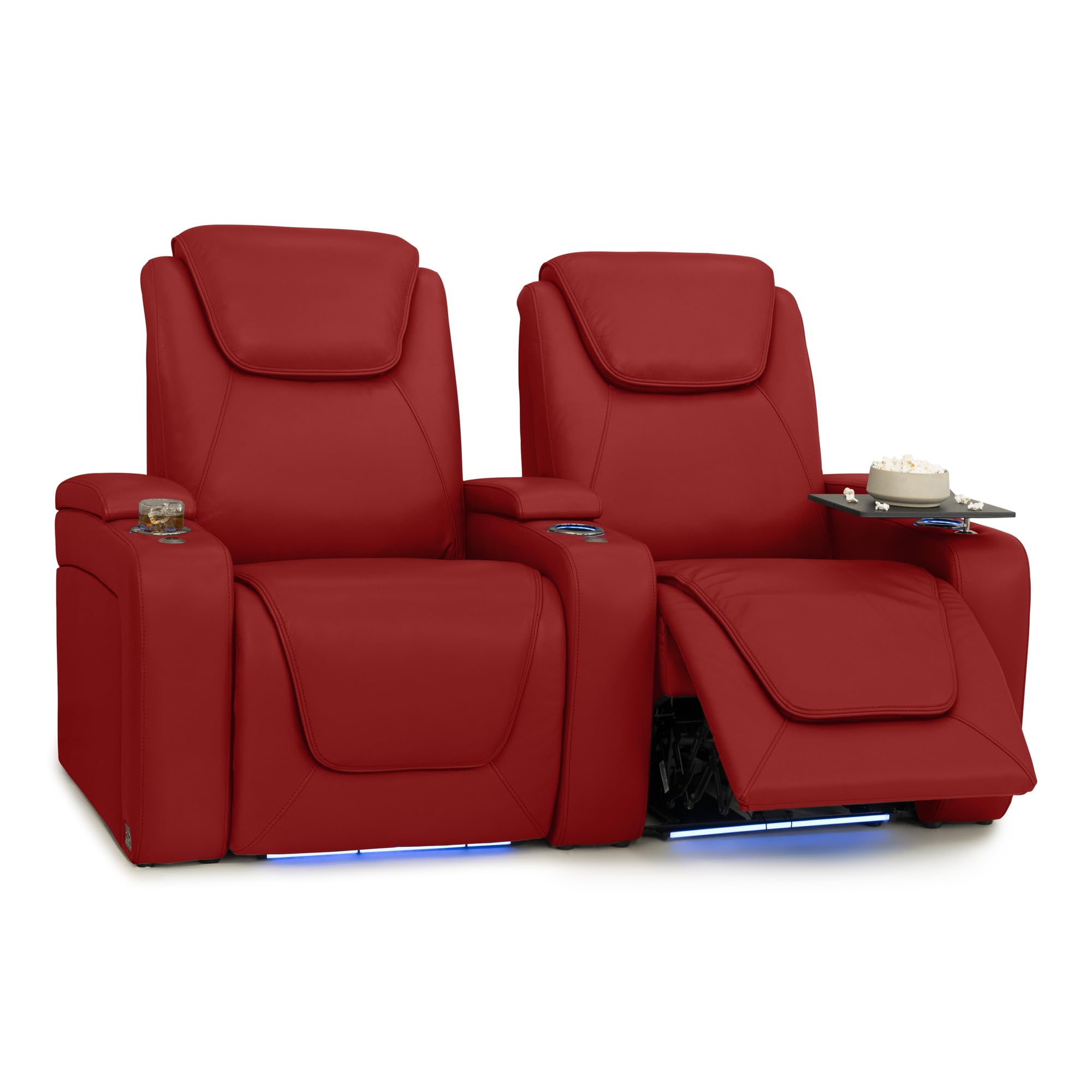 Seatcraft Equinox Home Theater Seating Red Row of 2