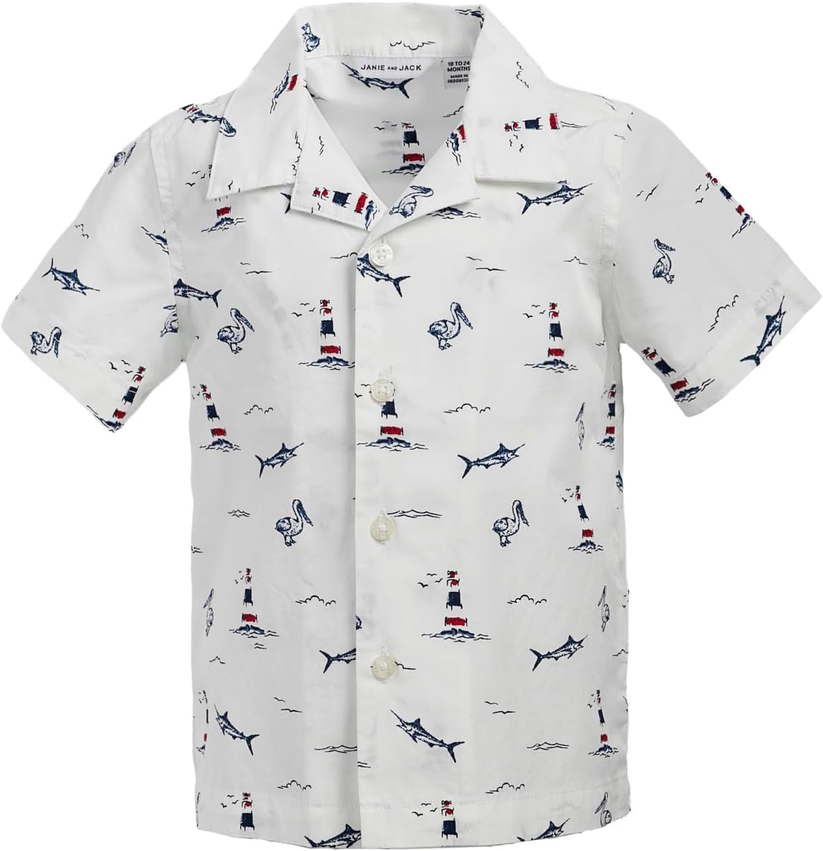 Janie and Jack Printed Woven Shirt (Infant)