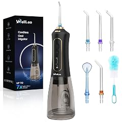 Water Flossers for Teeth 300ML Cordless Oral Irrigator Rechargeable Dental Flosser Picks with 5 Modes 5 Jet Tips