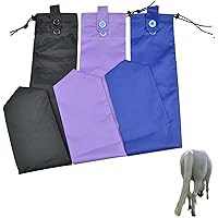 Vista 2 de Paquete de 3 bolsas de cola de caballo, bolsa impermeable para proteger la cola de la suciedad roce