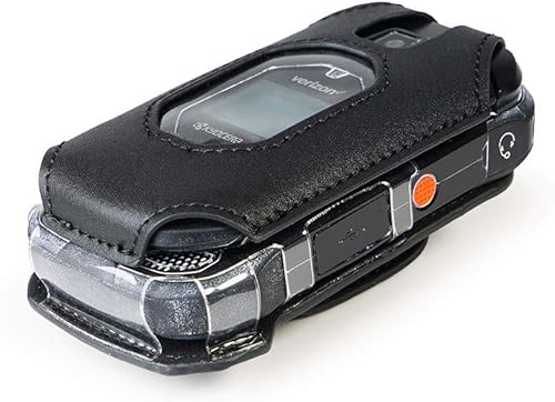Miniatura 2 de BELTRON Funda de piel para Kyocera DuraXV Extreme E4810, DuraXV Extreme+ E4811 Verizon Flip Phone – Características: clip giratorio para cinturón,