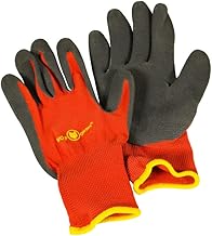 WOLF Garten Polyester Blend Soil Care Garden Gloves (Small Size, Red And Black, Pair of 2)