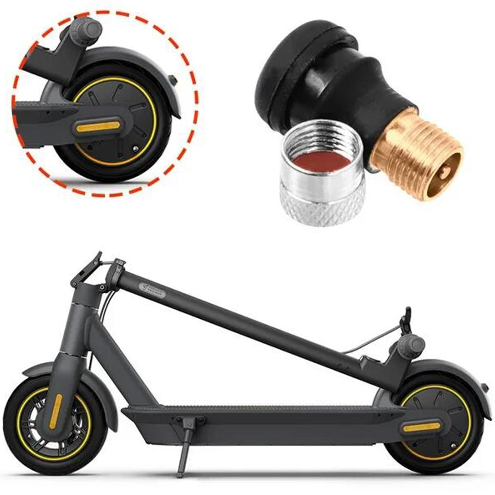 Pneumatici Scooter Ninebot Max G30 (Anteriore E Posteriore) - 60/70-6.5 Nero