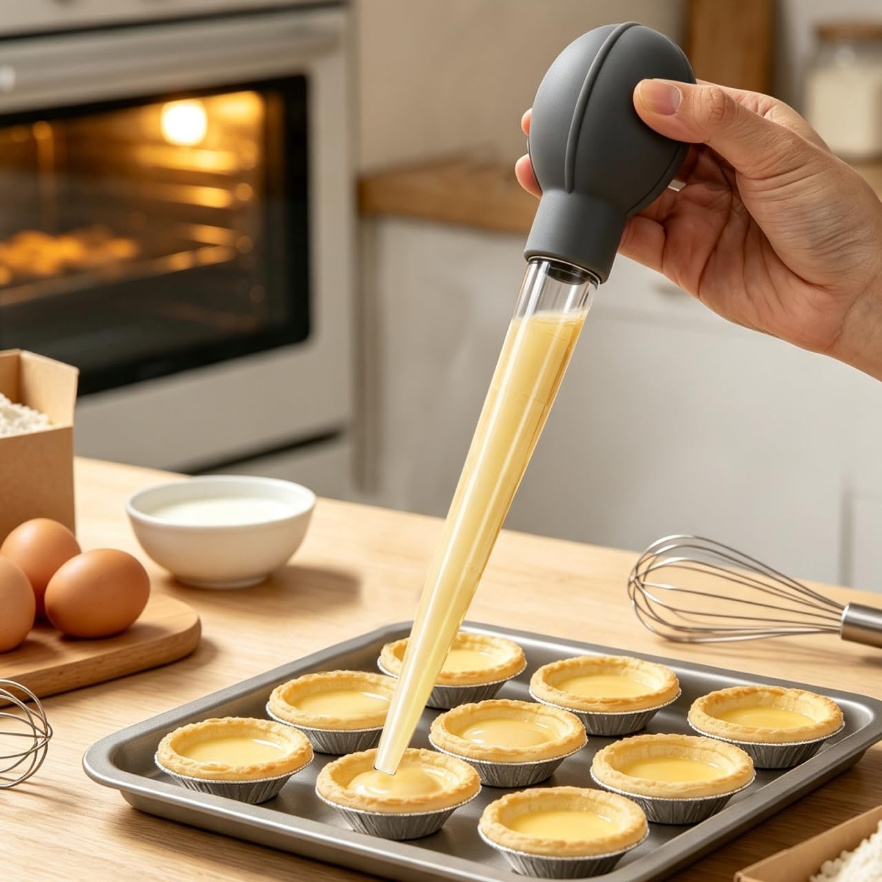 Alipis Large Graduated Pipette with Scale 28ml Plastic Dropper for Kitchen Baking Liquid Transfer and Measurement Black Grey Color