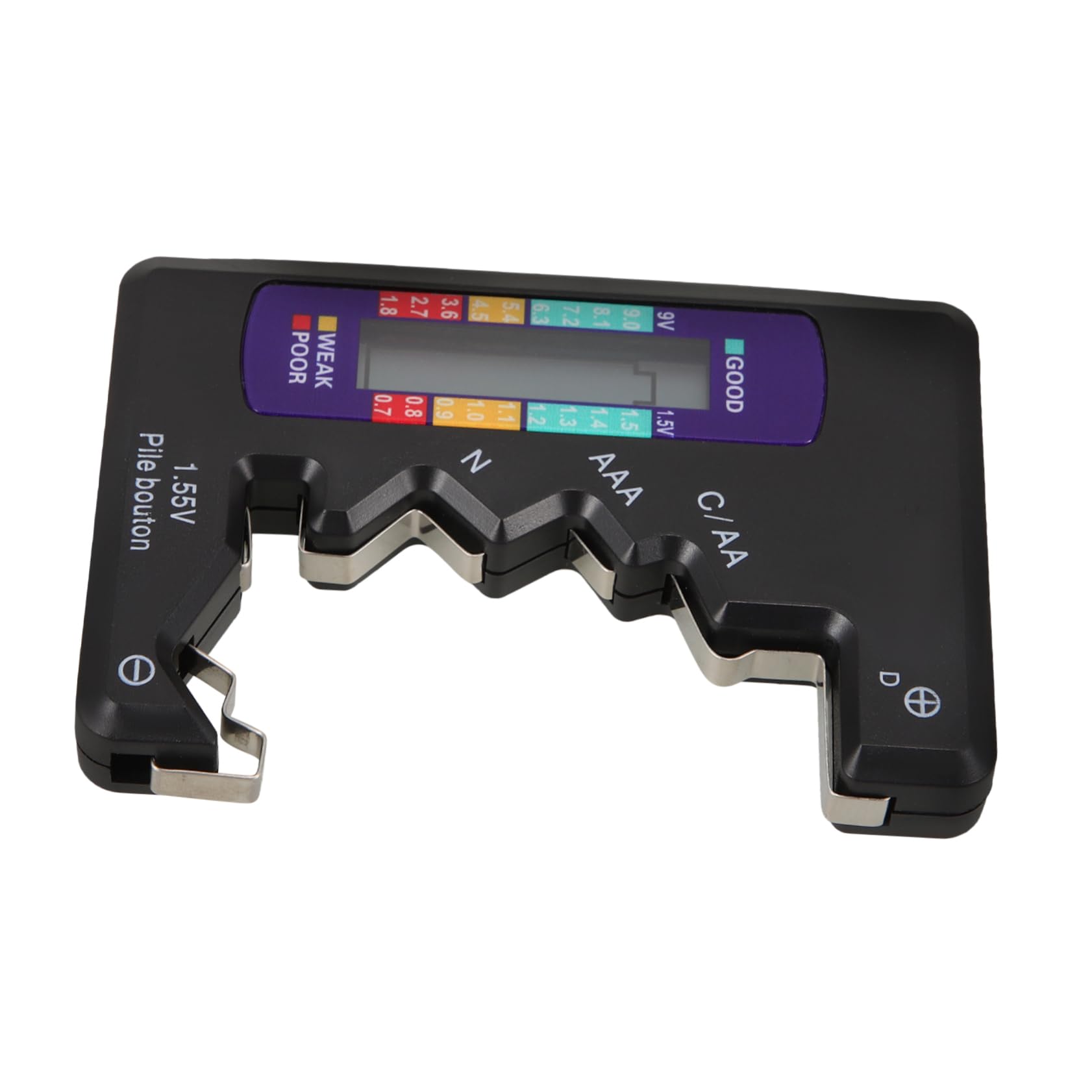 Holibanna Battery Measuring Tool Measurement Battery Checker Tester Testers C Automotive Black Plastic