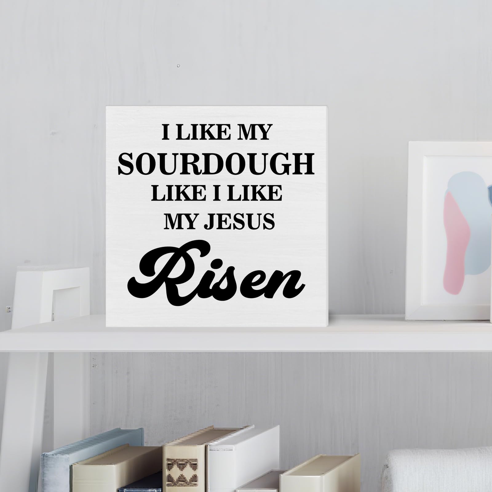 Sourdough Baking Gifts for Bakers, Funny Sourdough Kitchen Decor, Christian Baking Wooden Sign