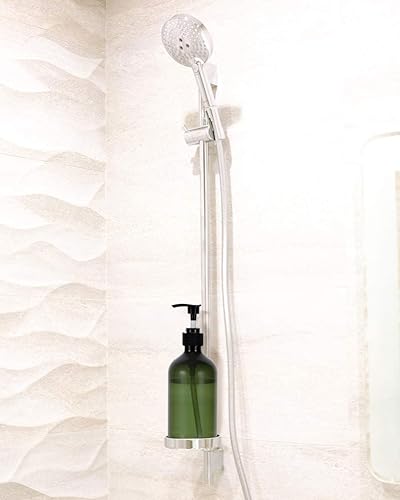 Miniatura 6 de Botella de bomba verde, paquete de 2 botellas de champú con bomba, botella dispensadora de jabón de plástico recargable de 17 onzas para champú