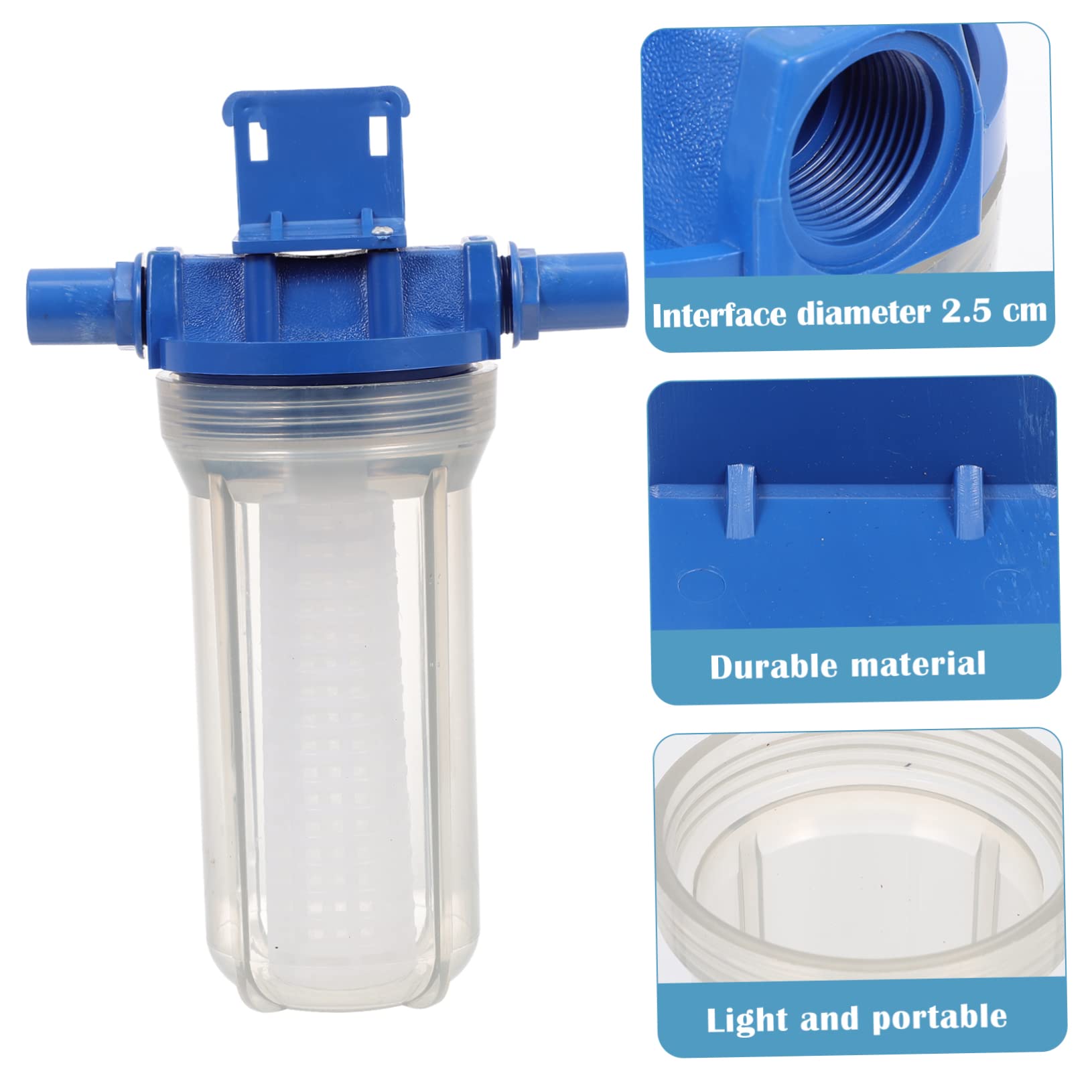 Filtro de Agua para Beber, de Repuesto para Dispensador, Plástico Azul, Mantiene el Agua Fresca para Gallinas y Aves, Uso Agrícola y Hogar