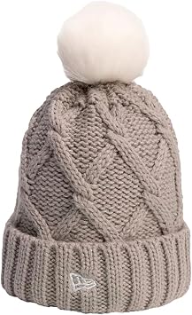 PXG Lux Cozy Knit Cuff Beanie with Pom Medium Gray