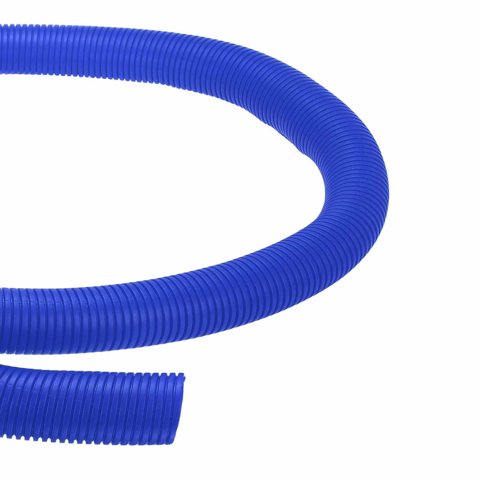 DMiotech 6.6ft Wire Loom Split Tubing 2 Inch, Cord Protectors from Pet Flexible Conduit Cable Management for Office Home Garden, Blue