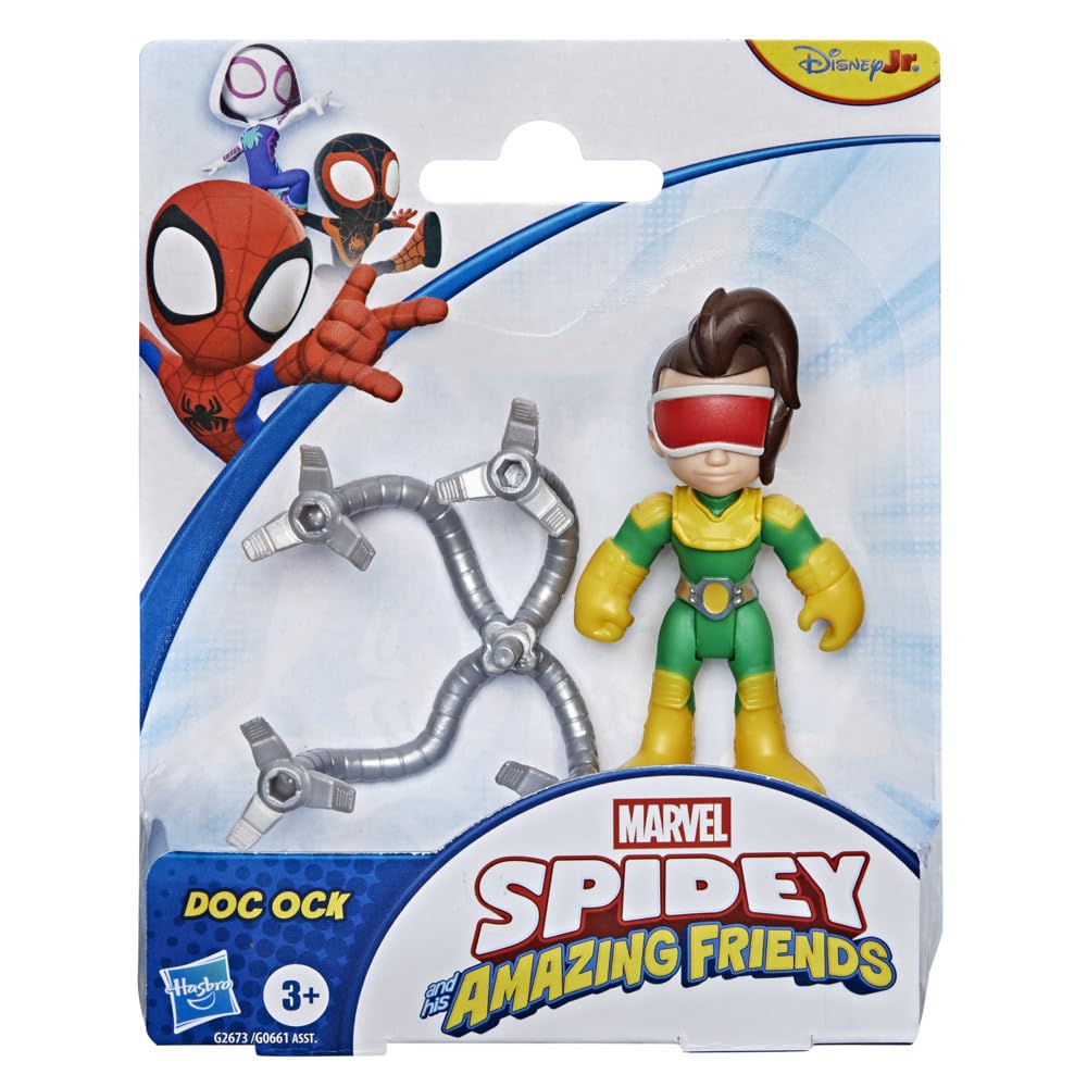Doc Ock z serialu ""Spidey i super-kumple"" Marvela, zabawka z dodatkiem, figurki w skali 7,6 cm, zabawki z superbohaterami dla dzieci, wiek: od 3 lat