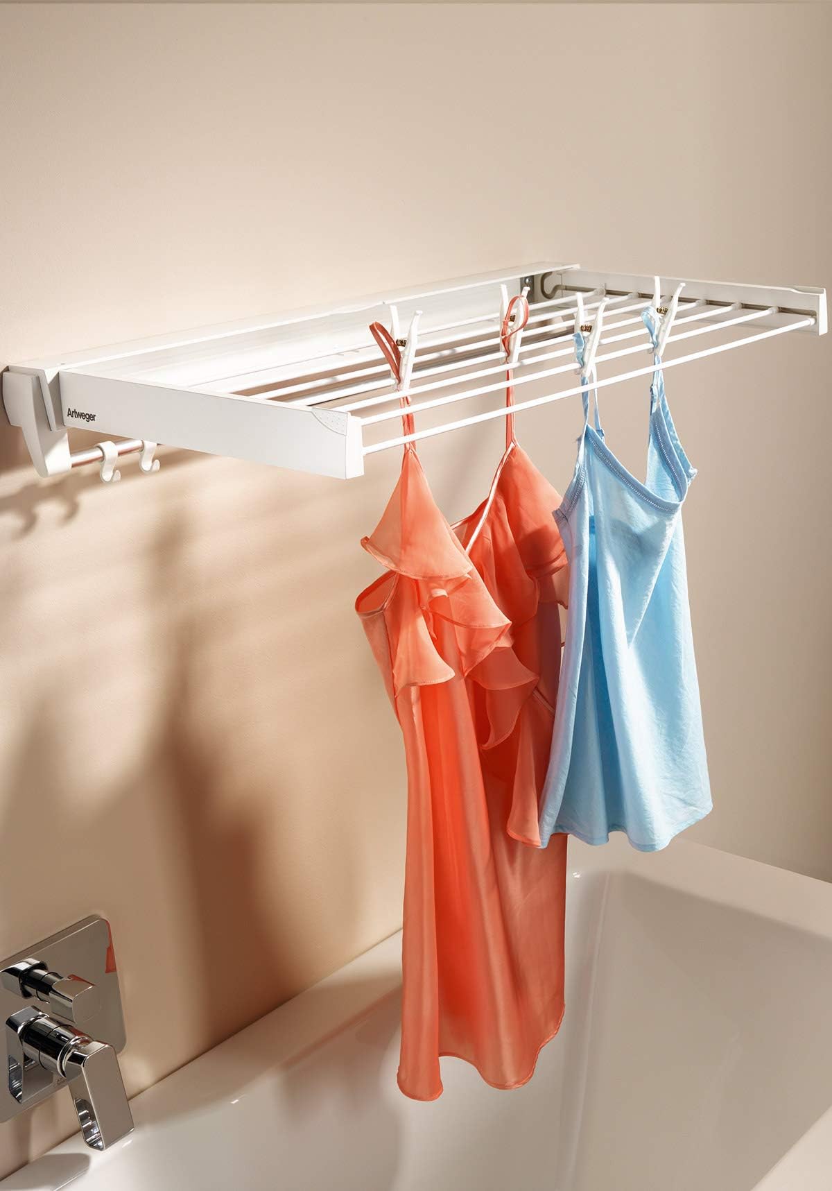 Leifheit Wandtrockner Telegant 81 Protect Plus zum Ausziehen, hängender