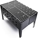 Foldable Charcoal BBQ Grill – Portable Outdoor Barbecue Grill for 3-5 People, Perfect for Parks, Beaches, and BBQ Parties