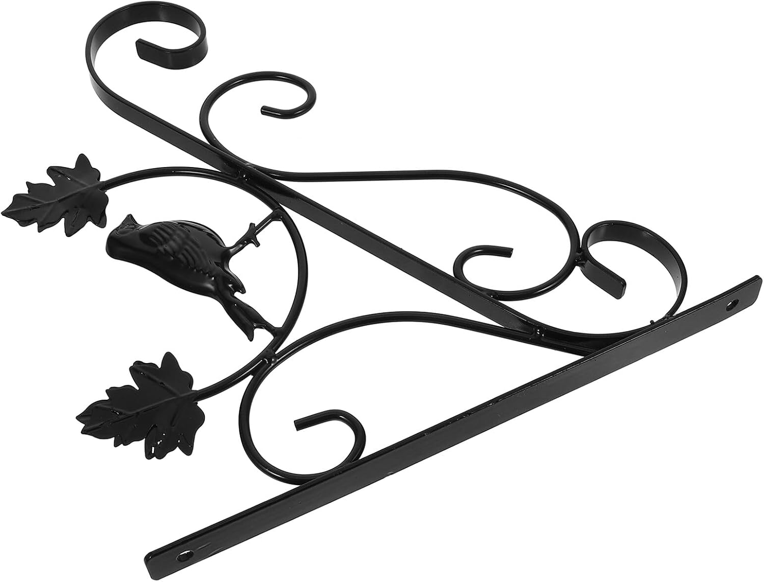 Iron Hanging Plant Hook Wall Mount Bracket Outdoor Flowerpot Holder Bird-Shaped Potted Plant Hanger for Garden Patio Balcony