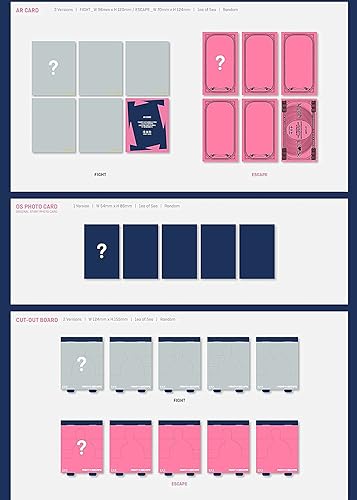 Miniatura 5 de TXT - The Chaos Chapter [Fight ver.] (2do álbum) Álbum+Pegatinas decorativas de Culturekorean, tarjetas fotográficas