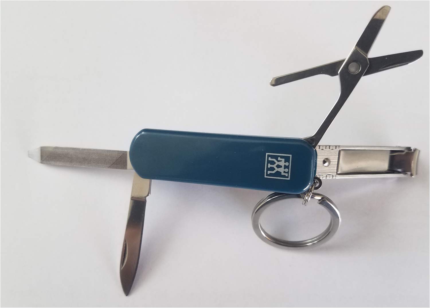 Zwillling ClassicInox Manicure Etui 4tlg.Taschenetui + Multitool/Taschenmesser petrol