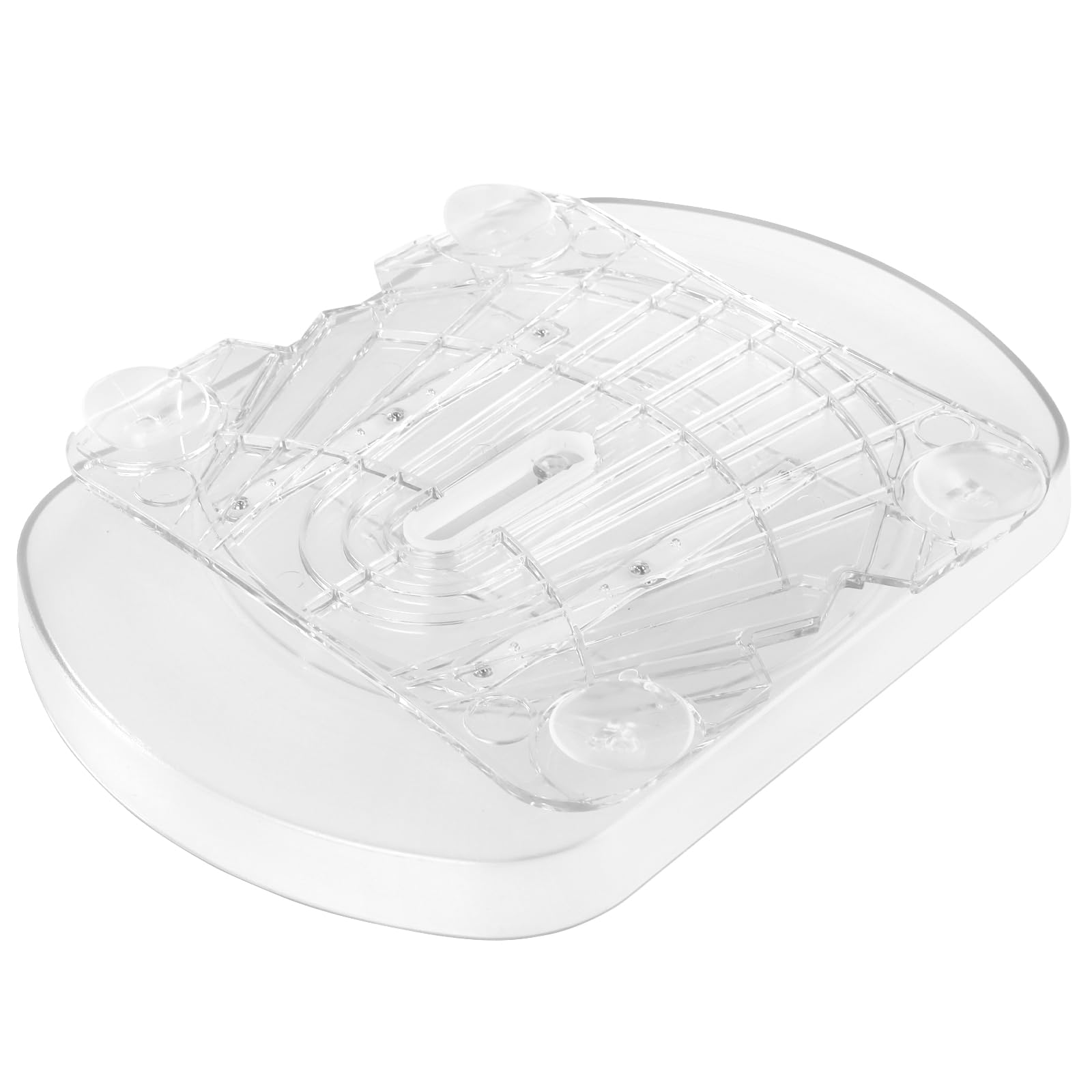 SINJEUN Lot de 2 platines tournantes transparentes Lazy Susan, rotatives à 360°, pour réfrigérateur, 40 x 28 cm
