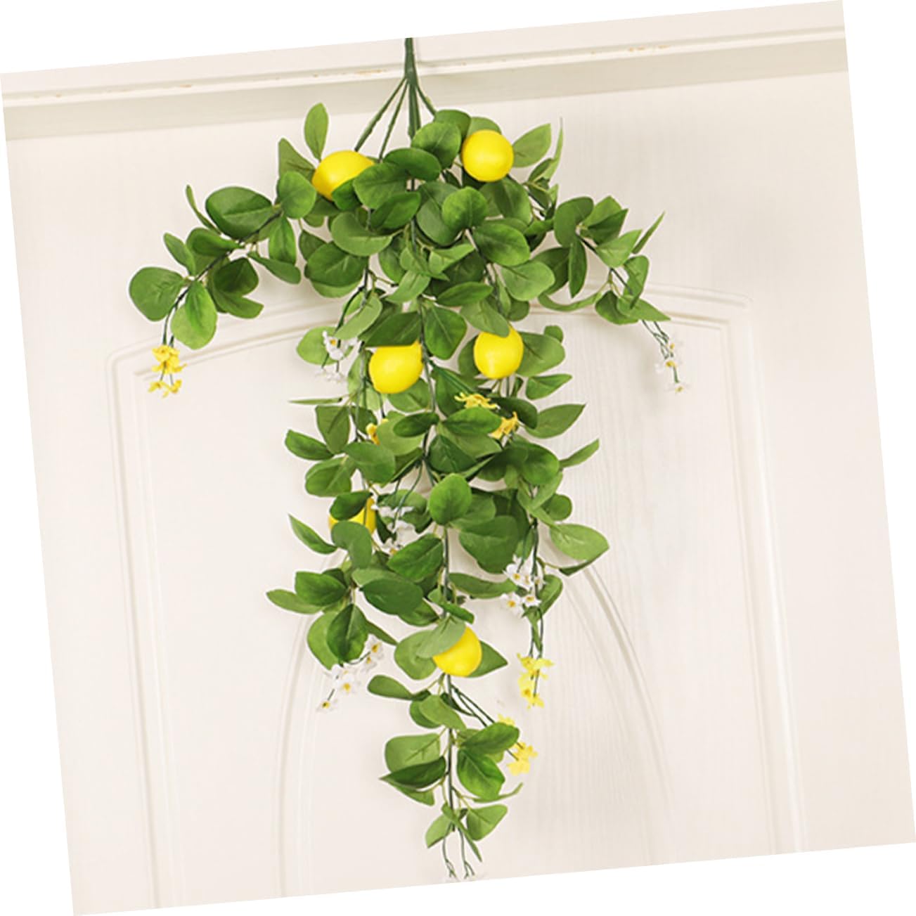 Zerodeko 4pcs Artificial Lemon Stems Home Decor Greenery Fake Lemon Branch for Indoor