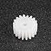 BELTXTROPHE 30pcs Plastic Gear 0.5M 8T 9T 10T 14T 16T 18 Teeth Small Spur Gear 2mm Inner Diameter Flat Pinion DIY Toy Model Motor Gear Industry(18 Teeth)