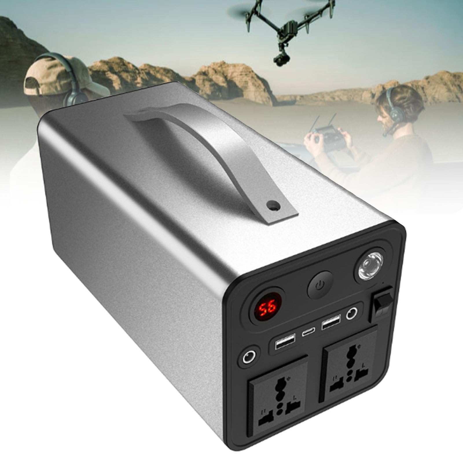 Station d'alimentation Portable, Batterie Externe pour Ordinateur Portable, Grande capacité 90 000 mAh, idéale pour Le Camping, Les Aventures en Plein air et Les Voyages.