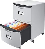 Vista 16 de Storex Archivador de plástico con un cajón, organizador de documentos con bloqueo para el hogar y la oficina, gris, paquete de 1 (61261A01C)