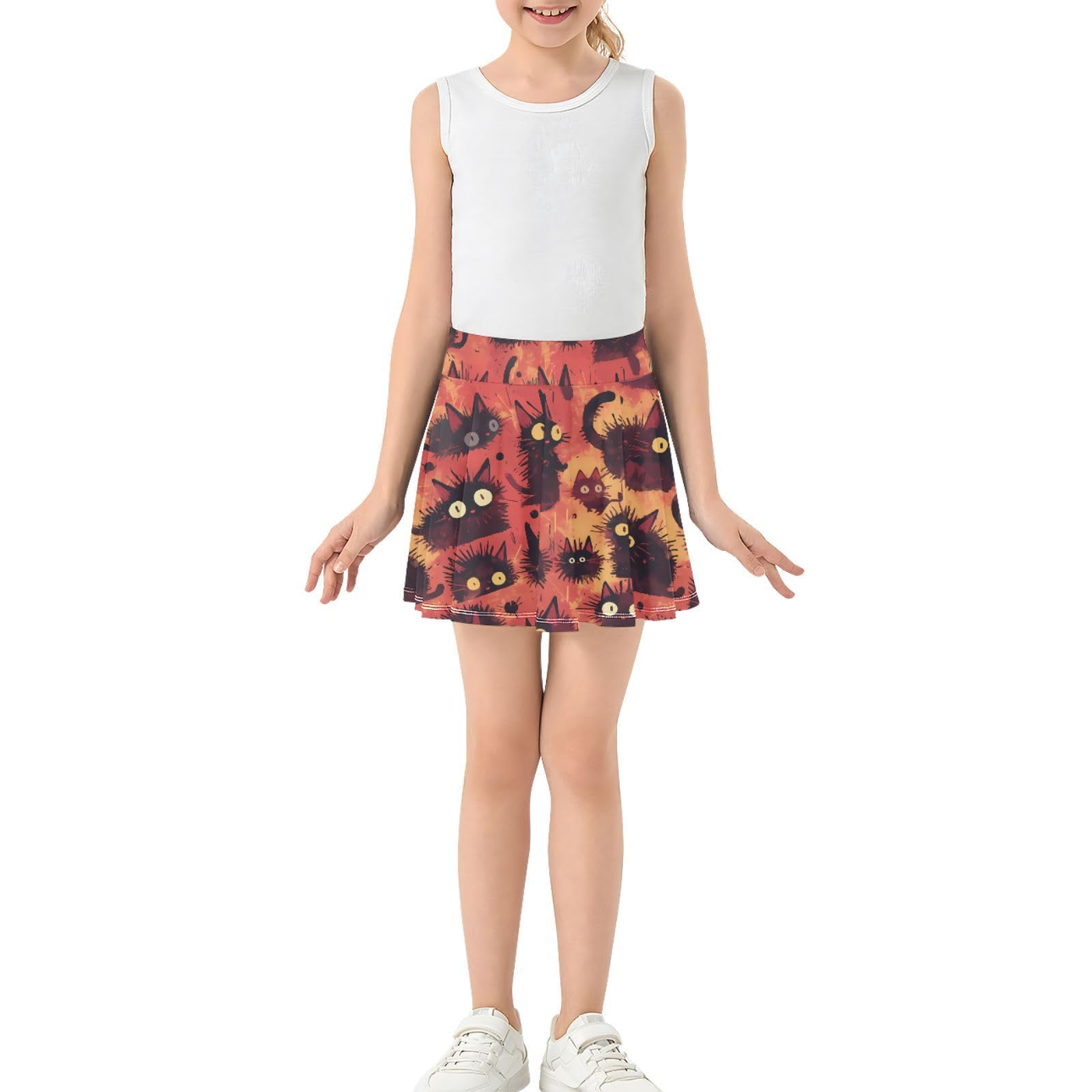 Gonne da tennis divertenti per ragazze con pantaloncini incorporati gonne da golf per bambine e ragazze gonne sportive per bambini