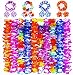 Ginmic Hawaiian Leis, Luau Party Favors, 40Pcs Tropical Hawaiian Party Necklace, Headbands and Wristbands, For Kids or Adults Party Supplies, Summer Beach Vacation, Theme Party Decorations, Birthday, Wedding