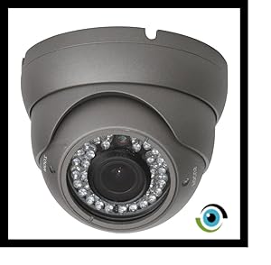 BW Cámara CCTV HD Sony EFFIO-E 700TVL Cámara Vigilancia Día/Noche 2.8-12mm Vari-Focal Cámara Domo Seguridad Domo Uso al Aire Libre o en Interiores - Corea del Gris
