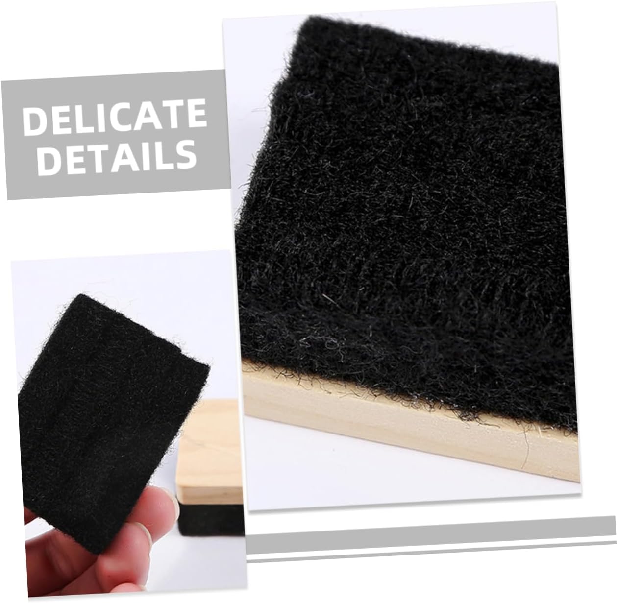10pcs Small Blackboard Erasers Lightweight Felt Chalkboard Erasers for Home Office and Classroom Use for Easy Cleanup of Whiteboards and Chalkboards
